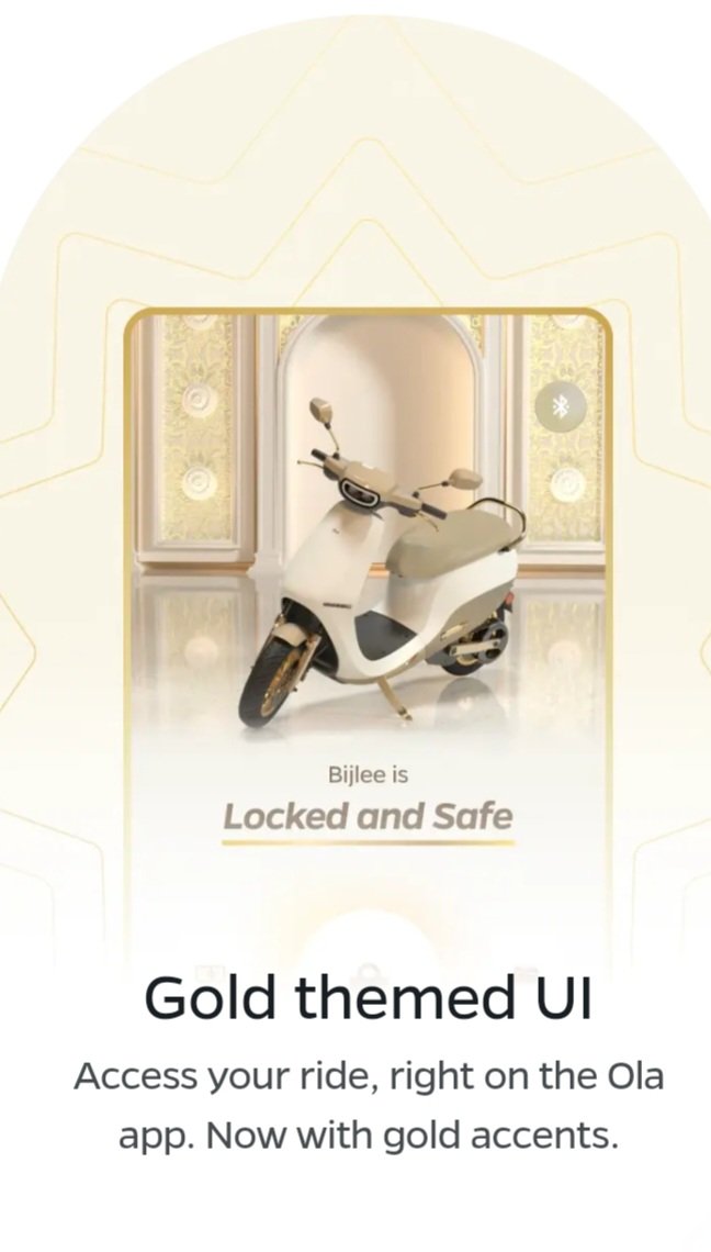 shankarttp's tweet photo. Introducing @OlaElectric Sona where every detail shines in gold. A masterpiece that's as special as the moments it celebrates.@bhash @Khalidaaalbadri #EVChampion https://t.co/p3bdVeukt4