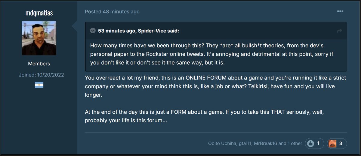 GTAForumsLs's tweet photo. Perfectly written post. 
Well said. https://t.co/3TQsQOYqqD