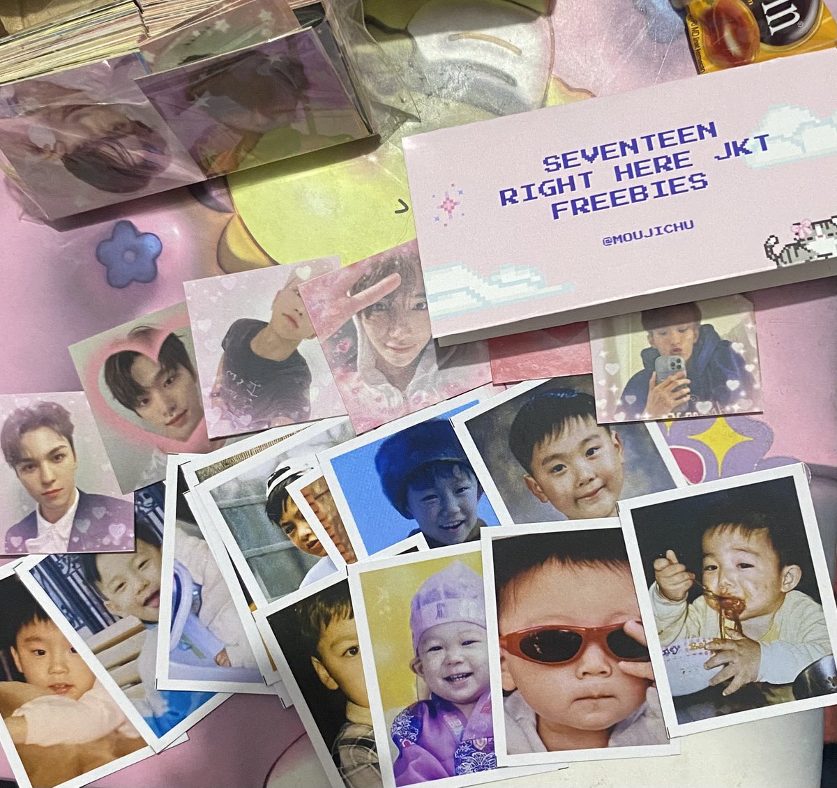 aku tambahin ini foto baby svt &amp; stickers💓💓