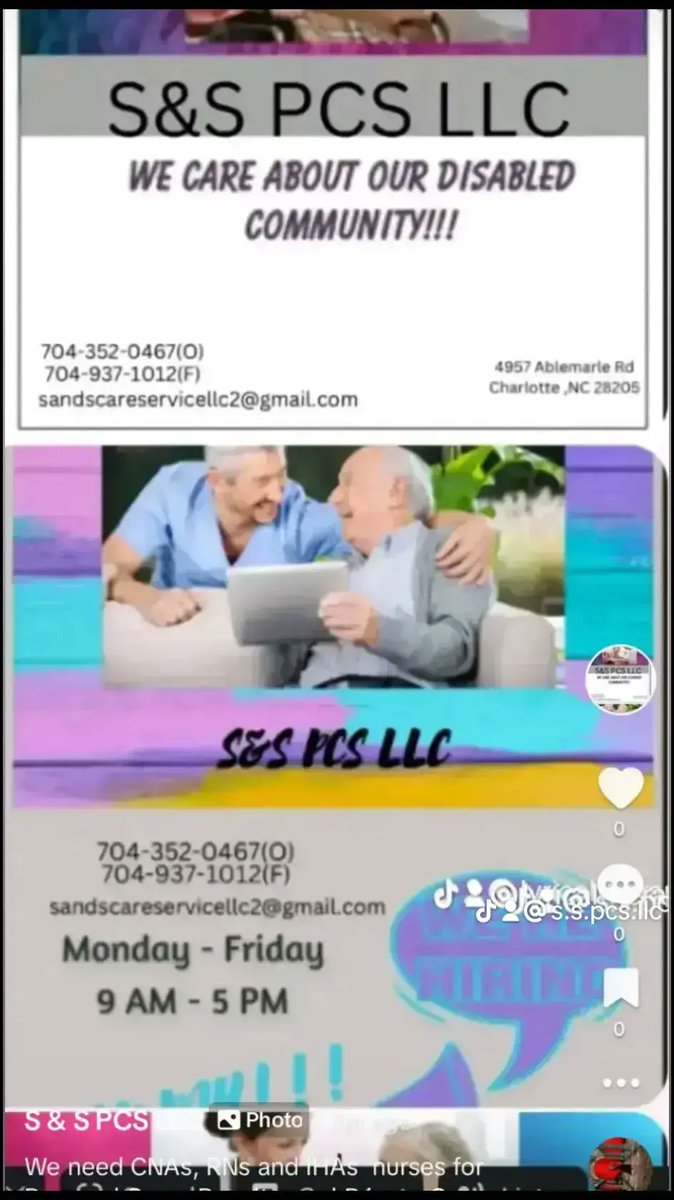 SandSPCSLLC's tweet image. We need CNAs, RNs and IHAs nurses for Personal Care , Respite, and Private Duty services. Looking for nurses to work in NC. 
Contact S &amp;amp; S PCS LLC
Phone 704 352 0457
Administrator Dexter Allen  689-258-2213