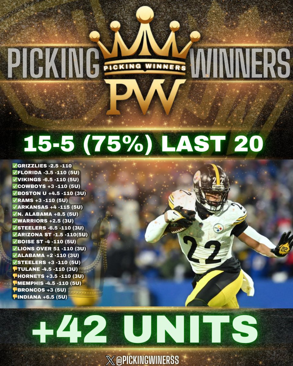 5𝗨 #NFL PLAY OF THE DAY 🏈🔥

RT+LIKE AND REPLY FOR TONIGHTS 5U WINNER‼️ 

YOU WILL GET A DM! 

MUST BE FOLLOWING
<a href="/PickingWinnerss/">Picking Winners</a> 💵