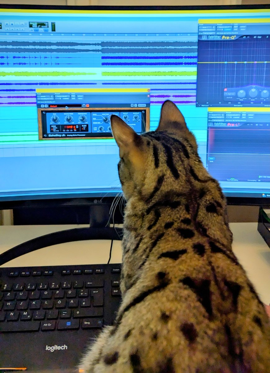 StoneVitaly's tweet photo. finished mastering my new single, soon to be released on the #label ! My #cat Leo also helped)) https://t.co/yWfuGsxffk
#goodvibes #greatvibes #popmusic #tropicalhouse #dancemusic #chillmusic #newsingle #goodmood #musicproducer https://t.co/LY91TNsiwy