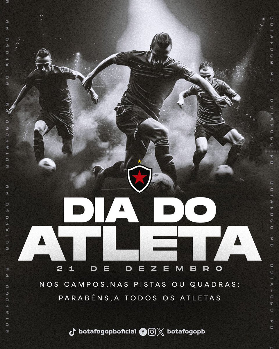 BotafogoPB's tweet photo. DIA DO ATLETA
Hoje celebramos o Dia do Atleta! Seja nos campos, pistas ou quadras, parabenizamos a todos que vivem o espírito esportivo com garra e dedicação.
#DiaDoAtleta #BotafogoPB #MaiorDaParaíba https://t.co/sPPFzinlUO