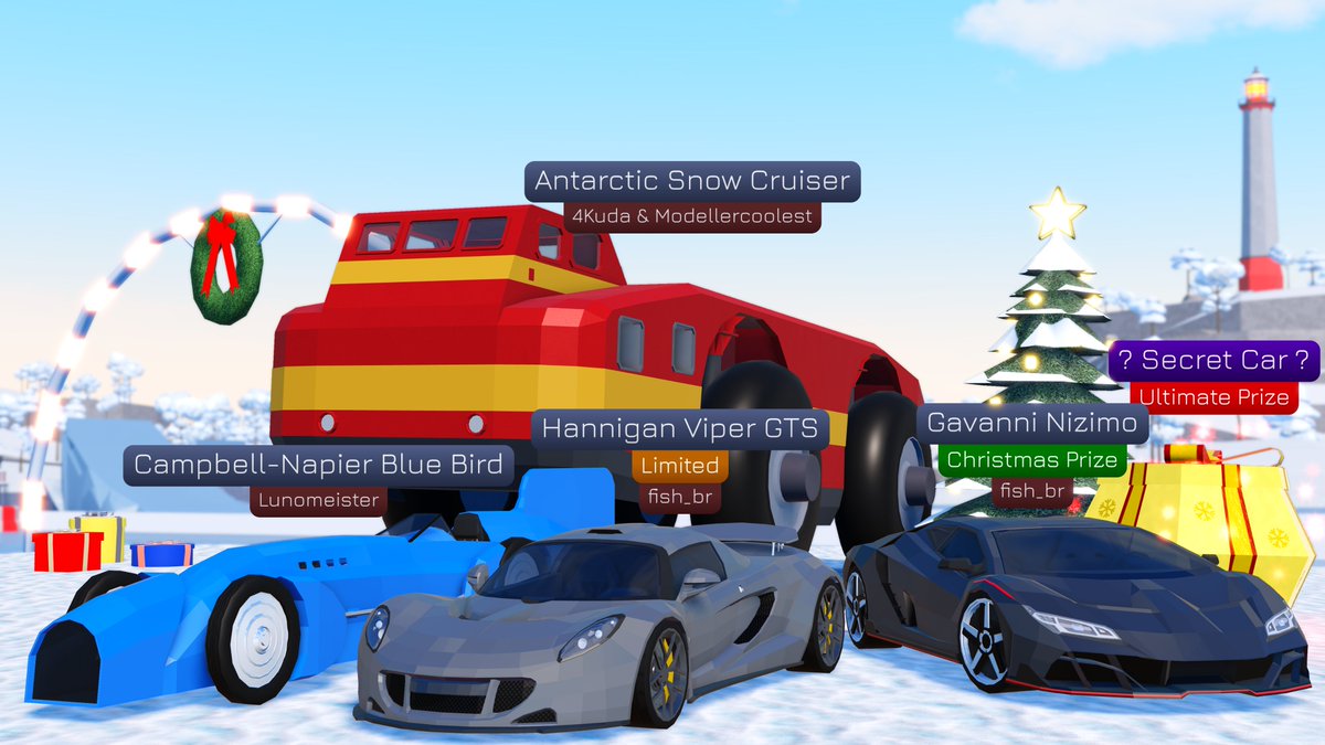 Here are the new vehicles for Part 2 Of the Christmas event