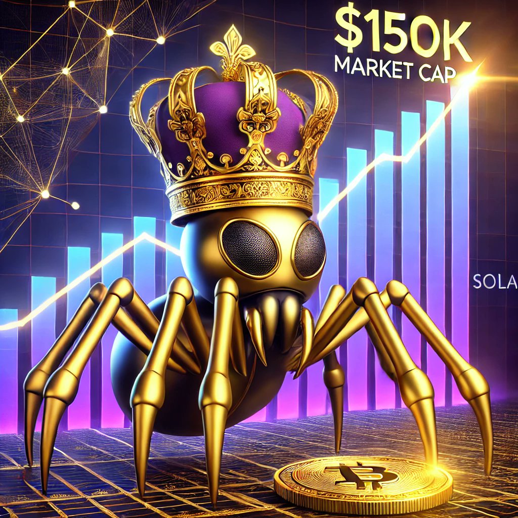 RoyalSpider_'s tweet photo. 🔥 Almost at $150K MCAP! 🔥

The RoyalSpider web is growing fast! 🕸️💎 We’re about to hit a massive milestone—$150,000 Market Cap! 🚀

Be part of the movement before it’s too late. The climb has just begun! 🌟

#RoyalSpider #Crypto #MCAP150K #Solana #WealthWeb #CryptoSuccess https://t.co/odHXRTzler