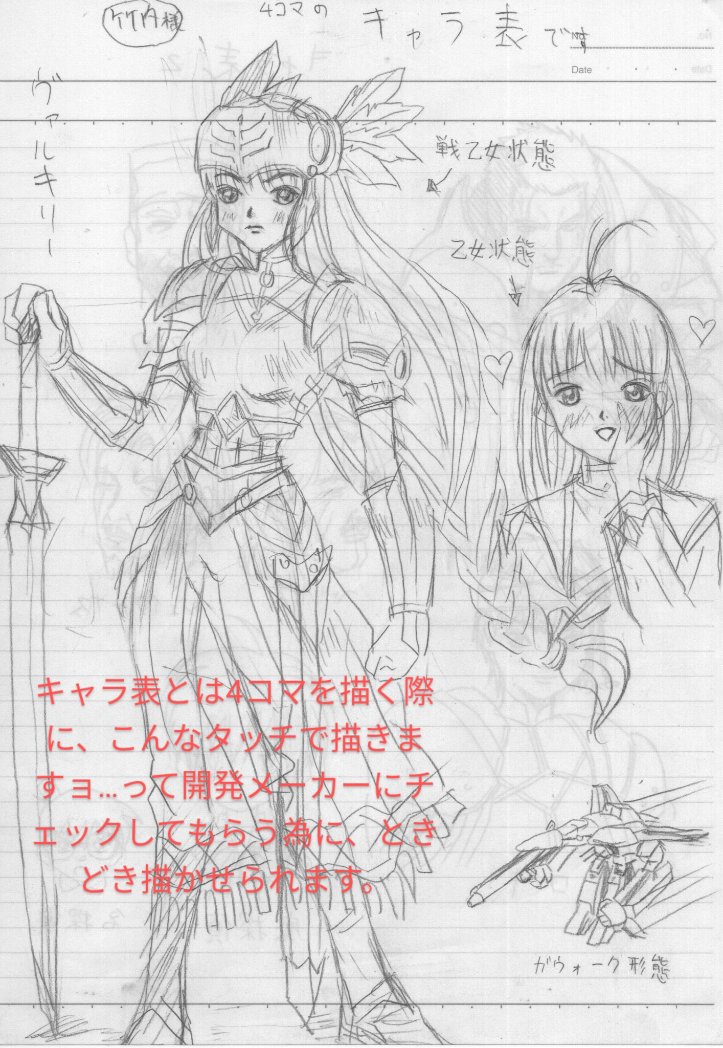 #ヴァルキリープロファイルの想い出を語ろう

はじめてのキャラ表

ドラクエやスターオーシャンは描いてなかったので
描きかたわからず、小学生のラクガキみたいになった…

ヴァルキリープロファイル4コママンガ劇場 