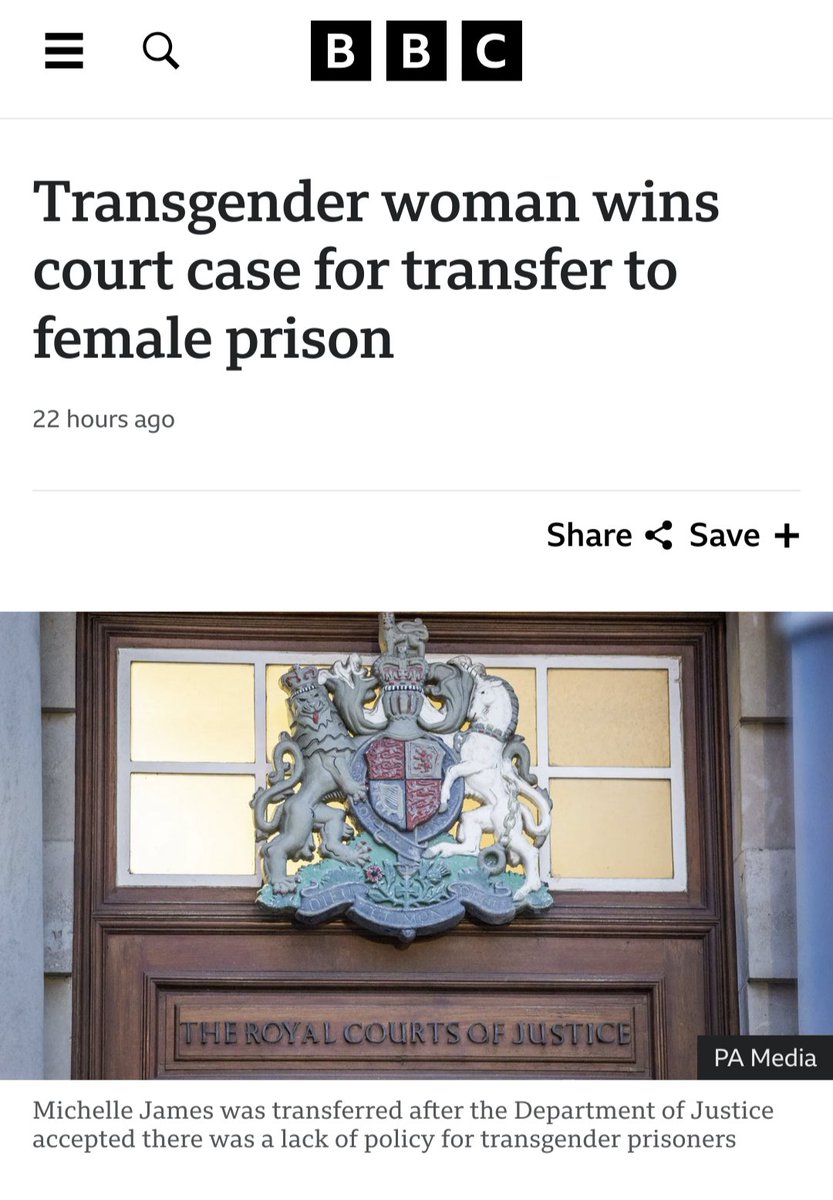 WomenReadWomen's tweet photo. A transvestite who calls himself "Michelle" was jailed for threatening to kill a neighbor who referred to him by his male given name.
He's now been granted a transfer to a women's prison in Belfast.
Once again, men's feelings take priority over women's safety. https://t.co/M6nGXGuJGf