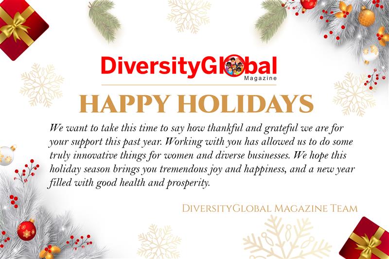 DiversityGlo's tweet photo. It’s been a pleasure working with you this year! We appreciate your support and everything you do to make a difference. Wishing you a holiday season filled with joy, and may the New Year bring you health, happiness, and success!

#HappyHolidays #Grateful #NewYear2025 https://t.co/jhPoGXjxuL