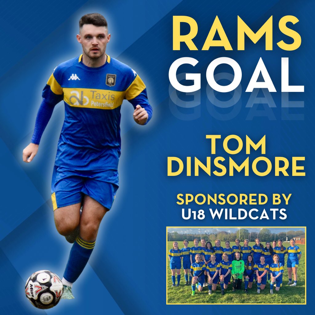 ⚽️ | 𝗚𝗢𝗔𝗟 𝗙𝗢𝗥 𝗧𝗛𝗘 𝗥𝗔𝗠𝗦

The Rams 4-0 Loxwood

Tom Dinsmore adds our 4th in the 71st minute, a great finish inside the box on the end of a great ball in. 

Tom is sponsored by our U18 Wildcats.

#uptherams
