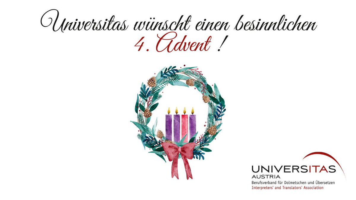 Advent, Advent, ein Lichtlein brennt🕯️🕯️🕯️🕯️

Besonders an Weihnachten können wir Sprache als Kommunikationsmittel nutzen, um uns bei unseren Kund:innen, Geschäftspartner:innen und Kolleg:innen für die gute Zusammenarbeit zu bedanken.

Wer bekommt heuer besondere Weihnachtsgrüße?
