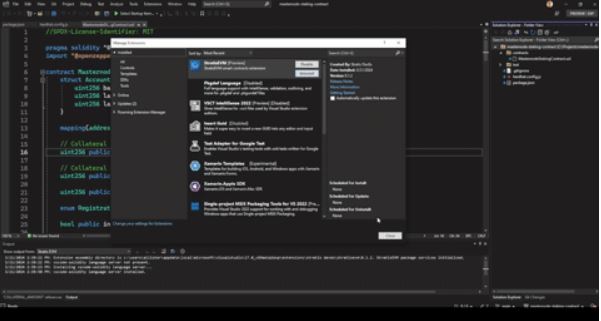 XertraPlatform's tweet photo. Shoutout to @allisterbeharry for his incredible work! 🚀 

The StratisEVM extension for Visual Studio is now available for public testing. Build and deploy Stratis Solidity smart contracts with ease! 👏

Start here: https://t.co/baAYpec5TU https://t.co/NluDCxd2ly