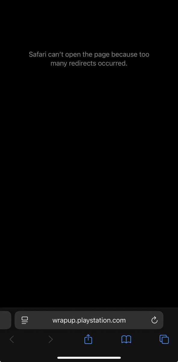 rmanikas's tweet photo. @AskPlayStation what’s wrong with the wrap-up URL? I cannot open it and never could. Neither can my friends. Tried to drop an email to you guys - similar error too. https://t.co/cDjWmQfHDm