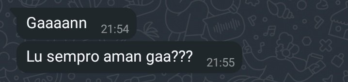 Bisa ga chatnya ga bareng pas timnas kalah