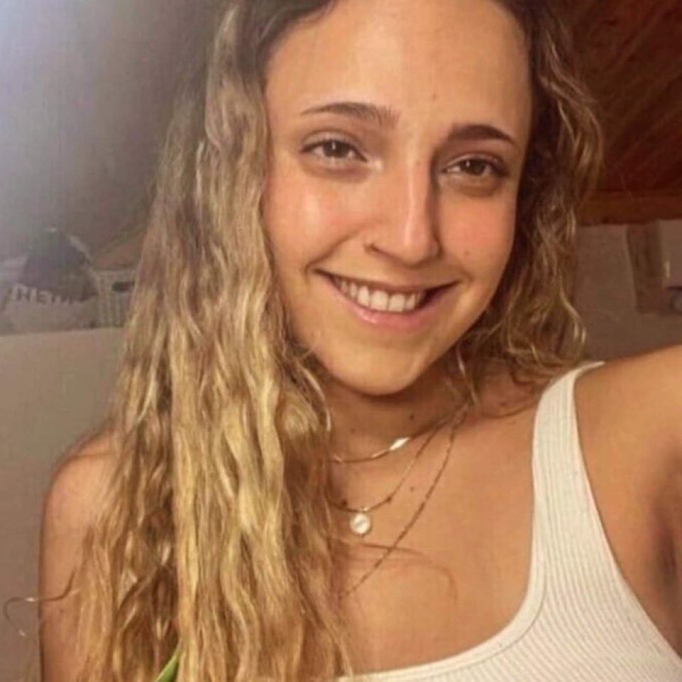 VividProwess's tweet photo. A Reminder to all those who think it's worth ending the war in Gaza:

This is Romi Gonen. Only 24 years old, held hostage in the hellhole called Gaza by Hamas for 442 days after being kidnapped on October 7th.

There is no stopping until Hamas is completely annihilated. https://t.co/4G8vVcphYX