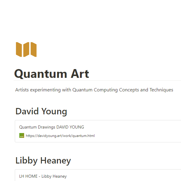horomox's tweet photo. Interested in Quantum Art ⚛️ ? 
Follow this exhaustive list on Notion by @flakoubay 

Great to be in with @LibbyHeaney @entangledothers @Hackatao @refikanadol @VanArman @mccoyspace @insighbart  @JRussellHuffman @kevinabosch @jennasutela @LipskiRoman etc https://t.co/4A4Rruz5YS