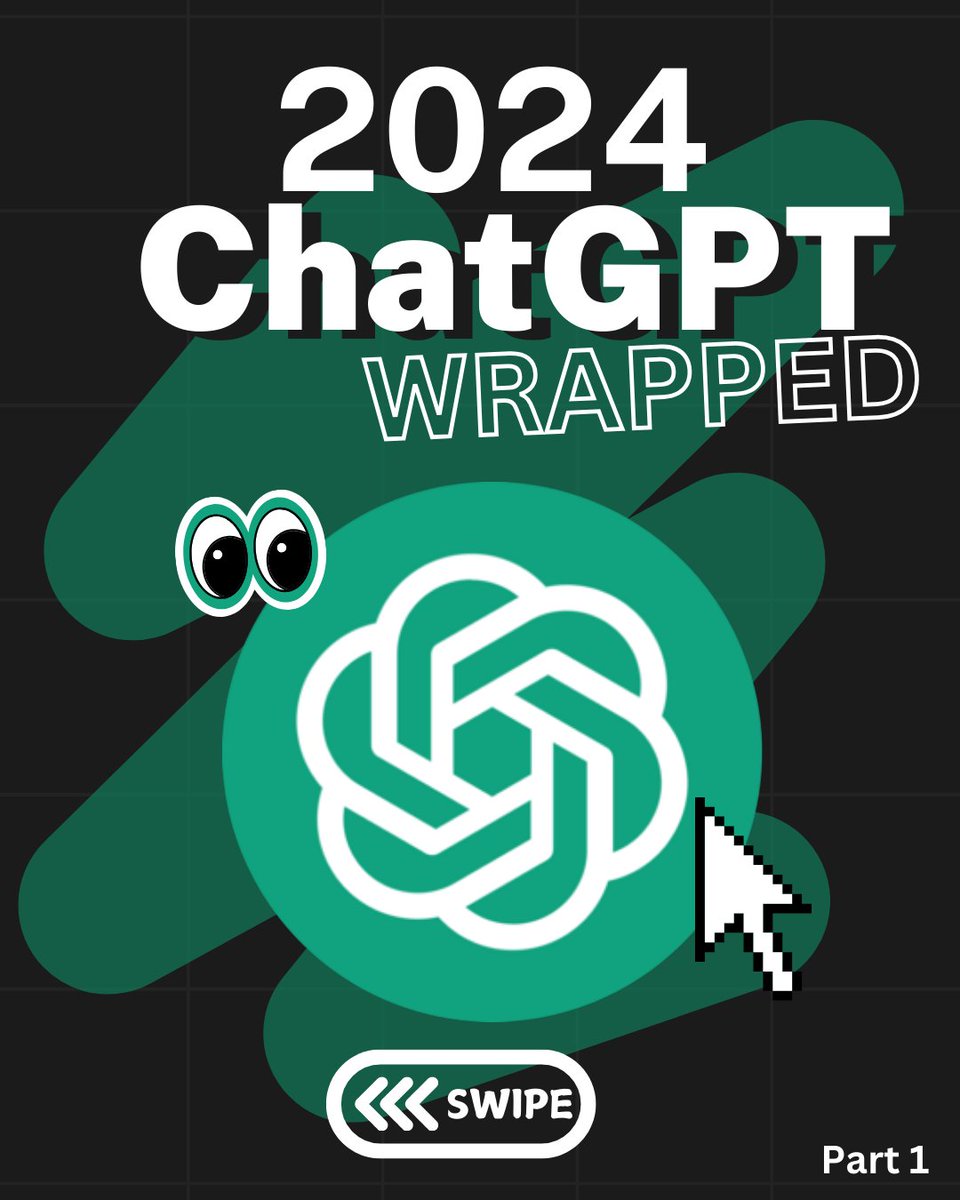 ennaceai's tweet photo. CHATGPT WRAPPED 2024 

Should OpenAI make this each year??  

Scroll down to see the full data wrapped ⬇

*note that this data is 100% fictional, we are just showcasing the idea of OpenAI creating a wrapped for all users or individuals each year. https://t.co/qglfXfQrqV