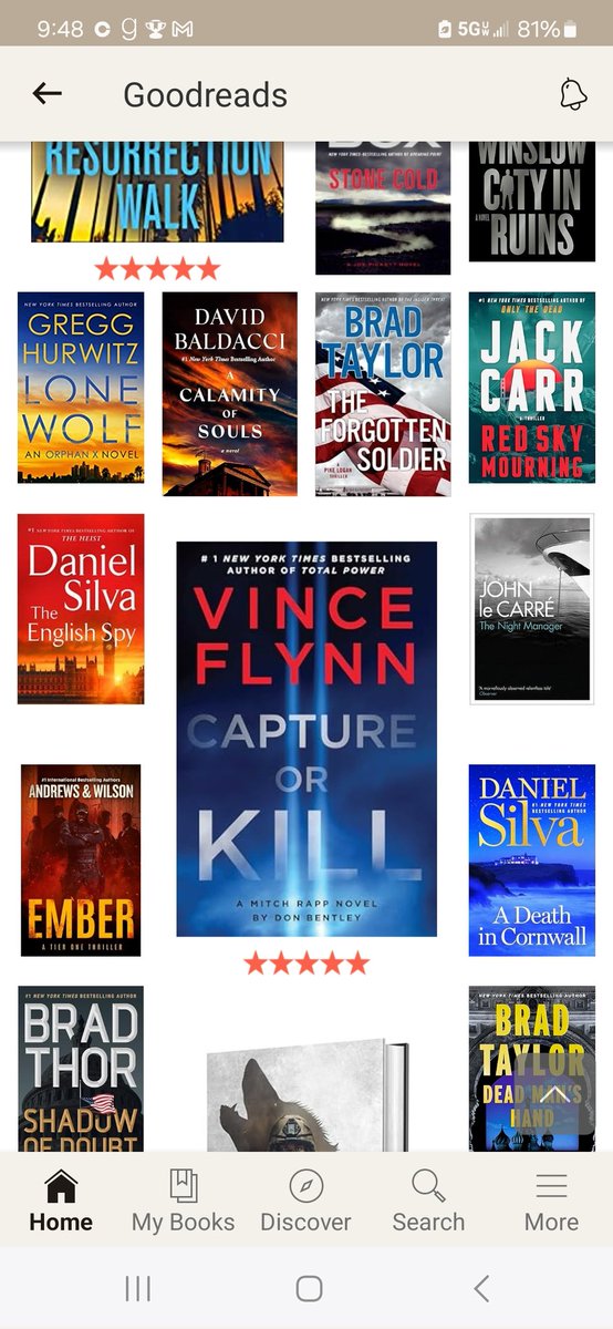 drakedw's tweet photo. @TheRealBookSpy @goodreads knows. @bentleydonb #CaptureOrKill also #Ember by @BAndrewsJWilson and #CityInRuins by @donwinslow https://t.co/oFECg8SVg0