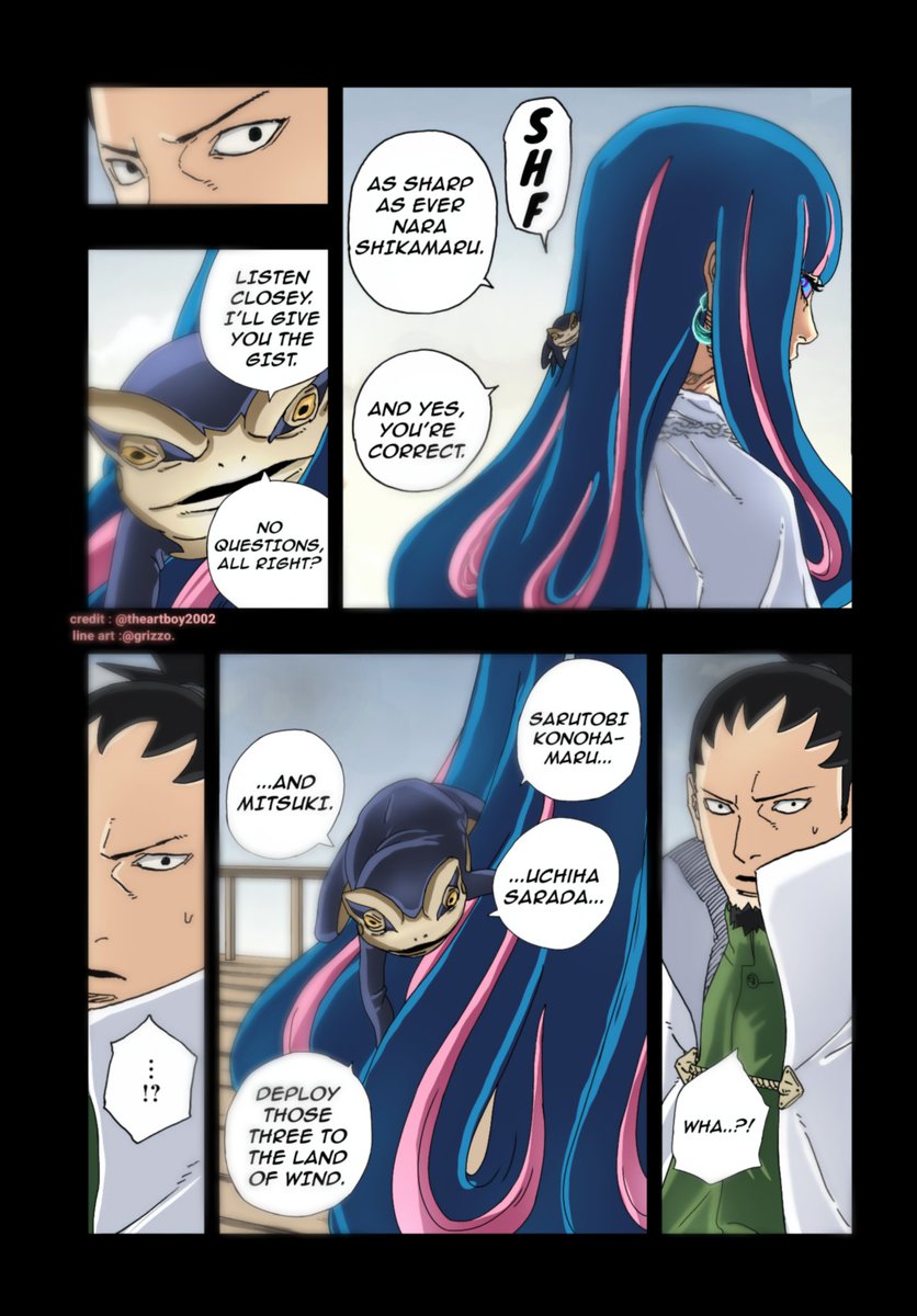 theartboy2002's tweet photo. New coloring 🎨
Manga boruto two blue vortex chapter 16 
Line art : @griizo2020 
#BorutoTwoBlueVortex 
#BORUTO https://t.co/qAGpH9V3VN