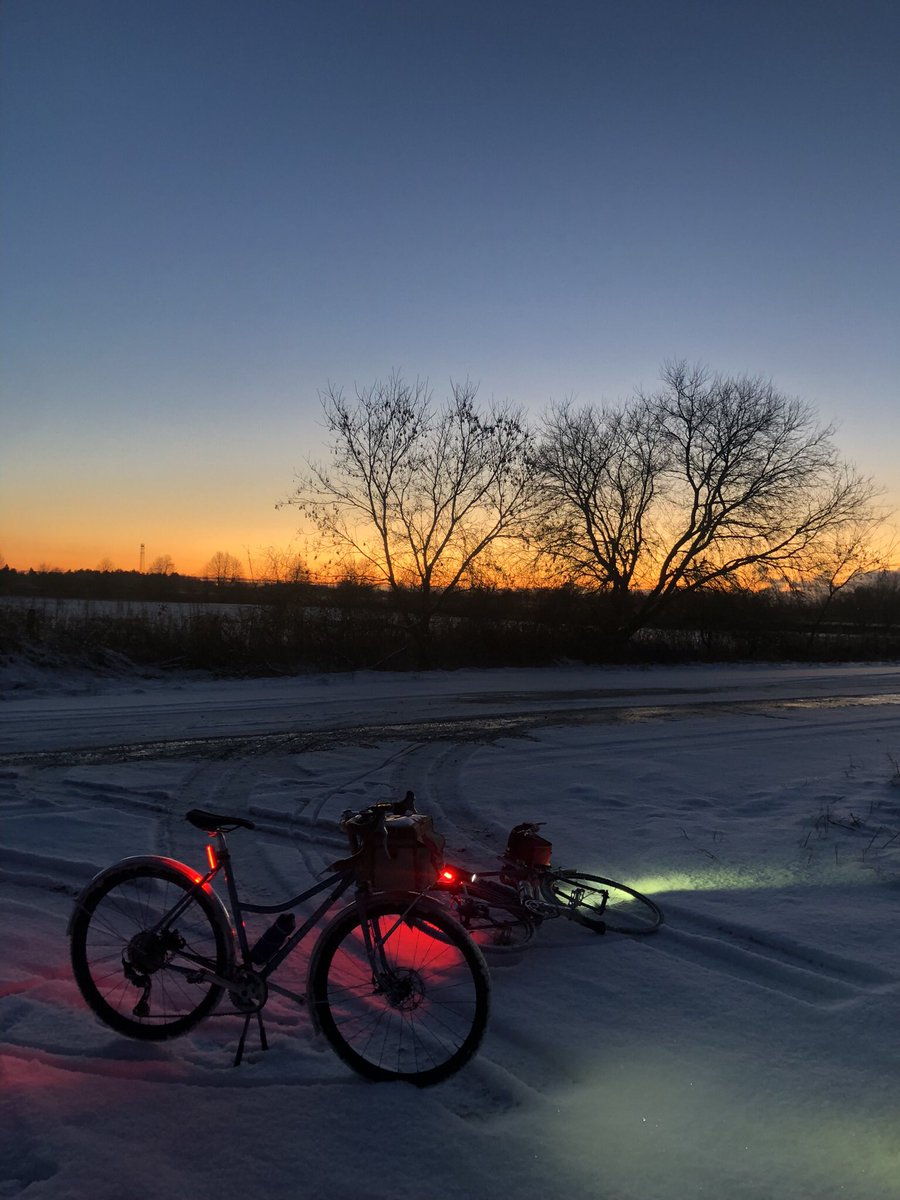 Reflecting on #Biidaaban to mark winter solstice. Biidaaban is an Anishinaabe term, meaning “the point at which the light touches the earth at the break of dawn”.  Safe winter travels to all and please share the roads with winter cyclists👍 #WilliamsTreatyLands