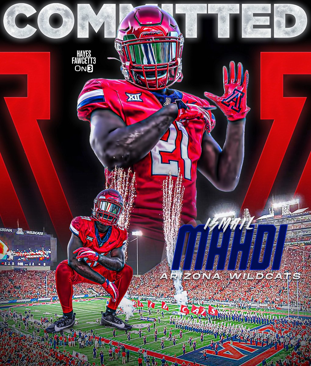 BREAKING: Texas State star transfer RB Ismail Mahdi has Committed to Arizona, he tells @on3sports

The 5’9 187 RB led the nation in All-Purpose Yards in 2023 (2,169) 

2x All-Sun Belt 1st Team &amp; 2023 1st Team All-American 

Top 25 Player in the Portal (per On3)