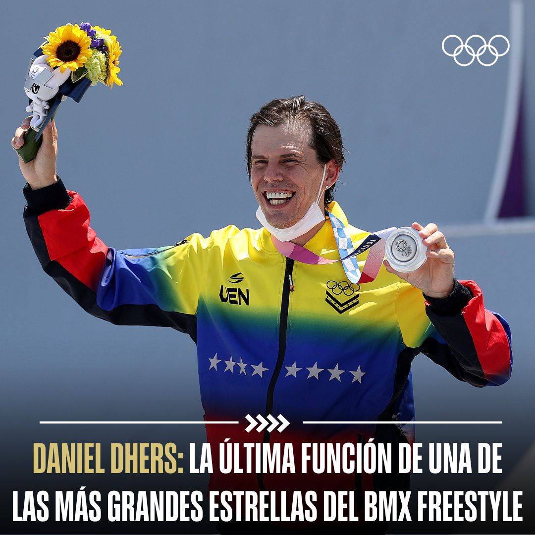 juegosolimpicos's tweet image. La última función de un grande: Daniel Dhers 🇻🇪🥹

El venezolano, medallista de plata en #Tokyo2020, cerró su tour de despedida en el Mundial de Ciclismo Urbano. 🚲 

¡Gracias por todo! 🫶

#JuegosOlímpicos I @Danieldhers