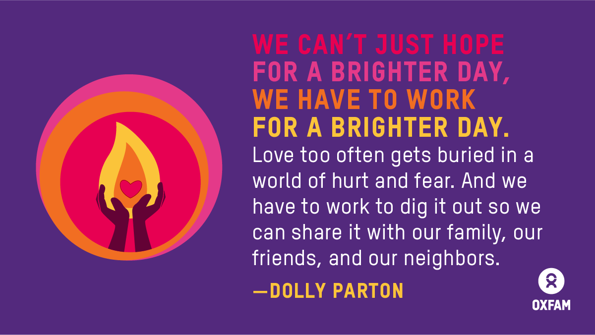 Dolly said it! An equal future is possible when we all come together to do the work! Thank you to all of our supporters for making our work to fight inequality possible.