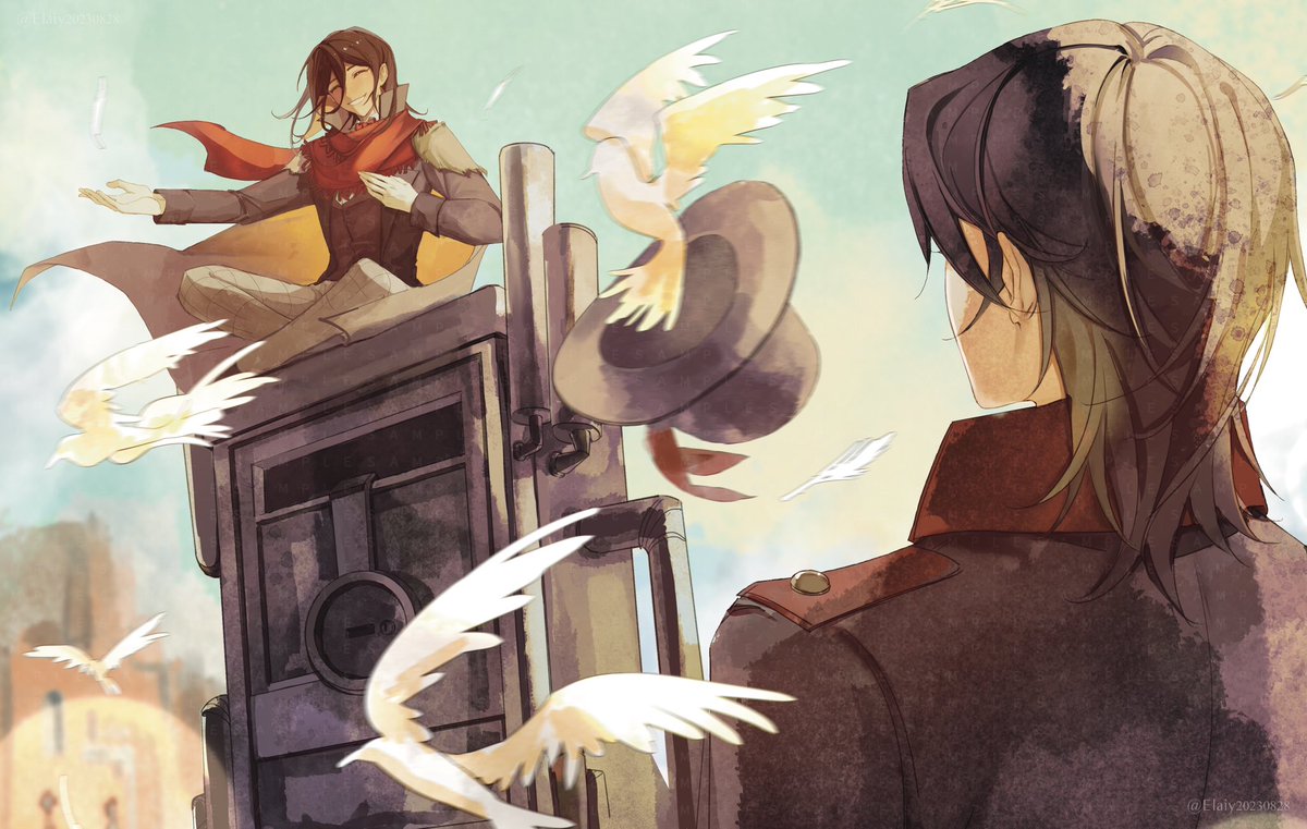laiyi0032's tweet image. 也是去年画的，给花老师的封面
#诡秘之主  #LordOfTheMysteries #lotm #LeoKlein #伦克