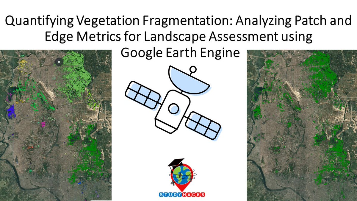 GISRSStudyHacks's tweet image. Vegetation Fragmentation: Analyzing Patch and Edge Metrics for Landscape Assessment using Google Earth Engine

Tutorial Link: youtu.be/dKGn3lDEcHk

#vegetation #fragmentation #habitats #GoogleEarthEngine #remotesensing #GEE #EarthEngine #GIS #geospatial