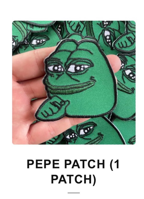 BrittysRich's tweet image. Which one of you degens just purchased 25 $Pepe patches by @TraitMerch 👀??

If you follow, I’ll throw in something for free 🐸