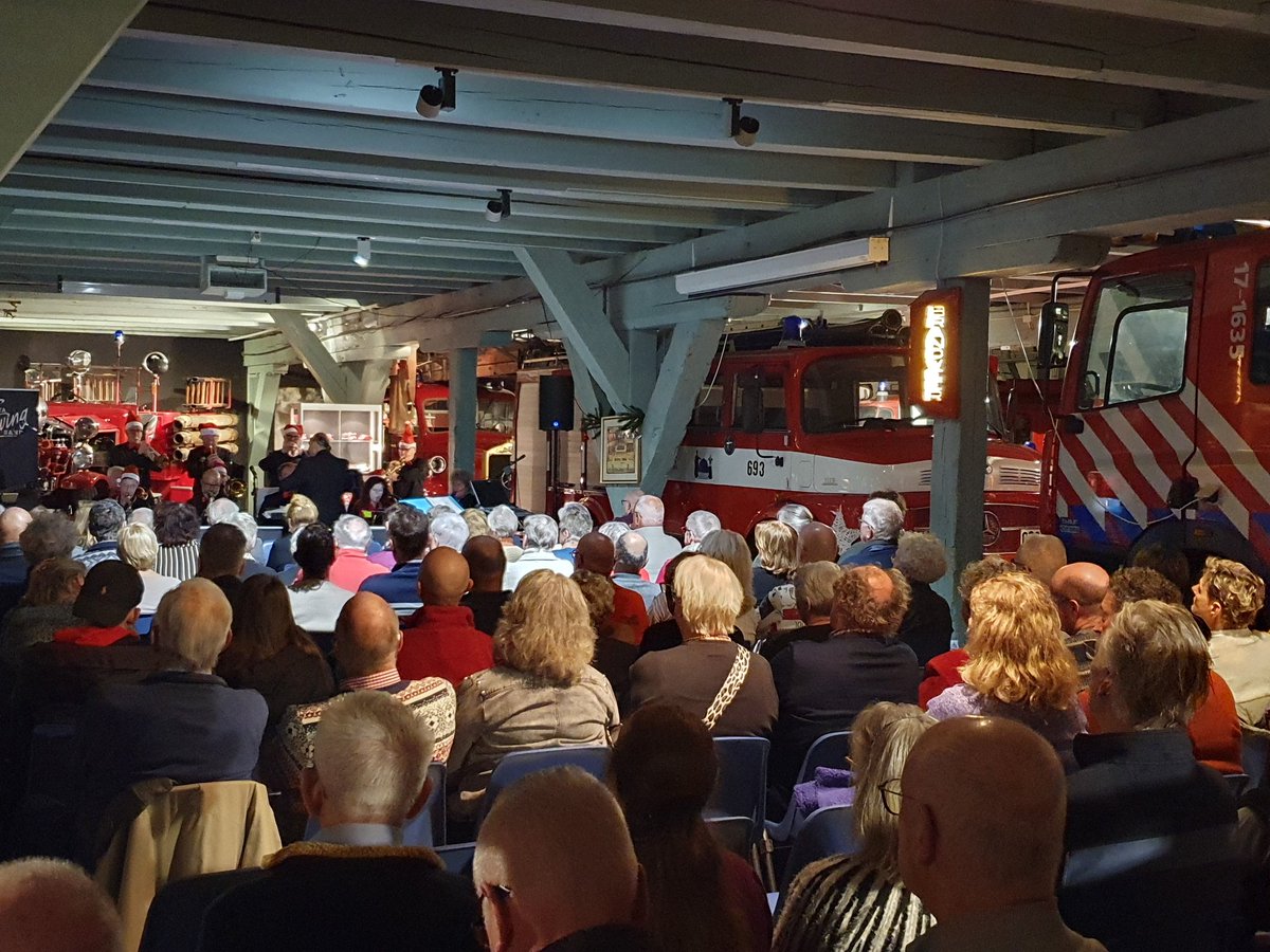 Delta Swing Band in het Brandweermuseum Hellevoetsluis