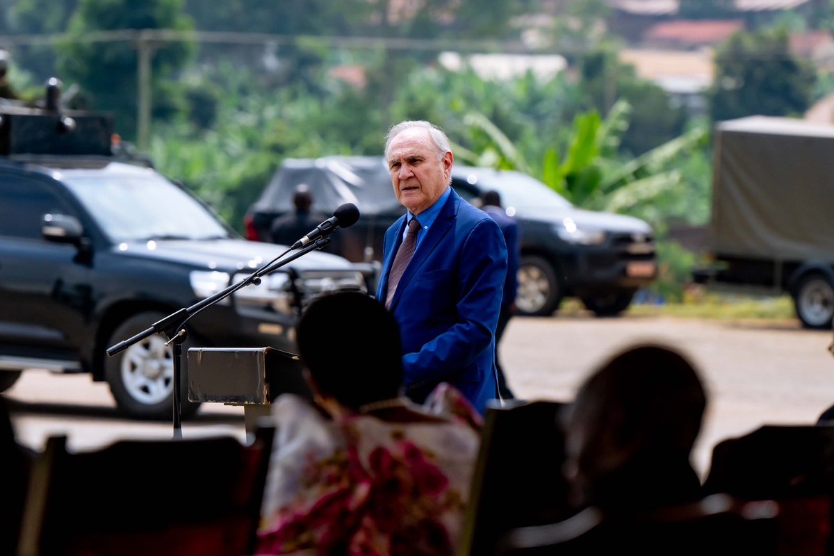 KagutaMuseveni's tweet photo. We have started optimising the transport system. The revived economy has led to an increase in the number of cars on our roads, which cannot effectively handle the resulting pressure. We have various types of cargo—dry, wet, petroleum products—and passenger traffic, all competing for space on the roads.

I am pleased that we are progressing on the Standard Gauge Railway (SGR), which will extend from Malaba to Kampala and onward to Packwach and Kasese. Additionally, we will continue to enhance our water transport systems. We have just begun, and we will keep improving.