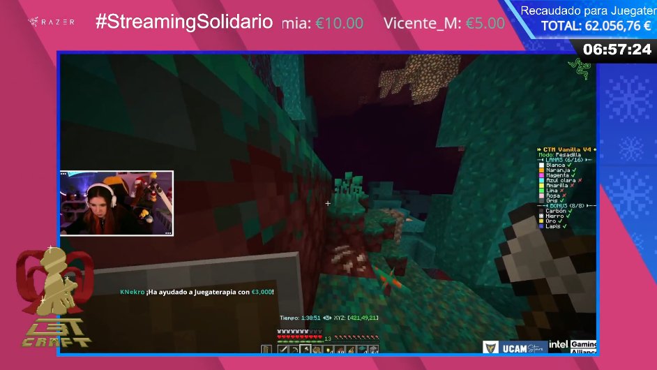 L3tCraft's tweet image. ¡Grande @KNekro! Te queremos😍
#StreamingSolidario a favor de @juegaterapia.
➡️Estamos en nuestro canal de Twitch 💜