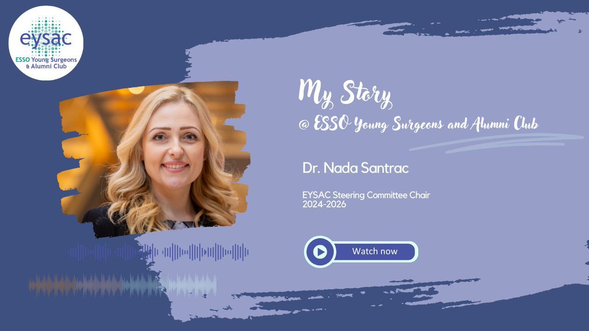 European Society of Surgical Oncology (ESSO) (@essonews) on Twitter photo 🎉 Welcome <a href="/SantracNada/">Nada Santrac</a> as the new EYSAC Steering Committee Chair!
From National Representative to ESSO Board Member, her journey embodies the spirit of the next generation of #SurgicalOncologists 💪 🥼
Follow her story: buff.ly/401bEzZ
#ESSOFamily #YoungSurgeons 🎉 Welcome <a href="/SantracNada/">Nada Santrac</a> as the new EYSAC Steering Committee Chair!
From National Representative to ESSO Board Member, her journey embodies the spirit of the next generation of #SurgicalOncologists 💪 🥼
Follow her story: buff.ly/401bEzZ
#ESSOFamily #YoungSurgeons