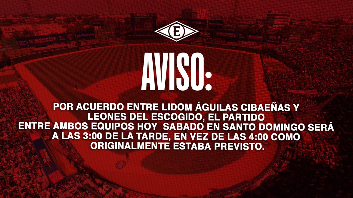 EscogidoBBClub's tweet image. AVISO🎯

#LeonesDelEscogido