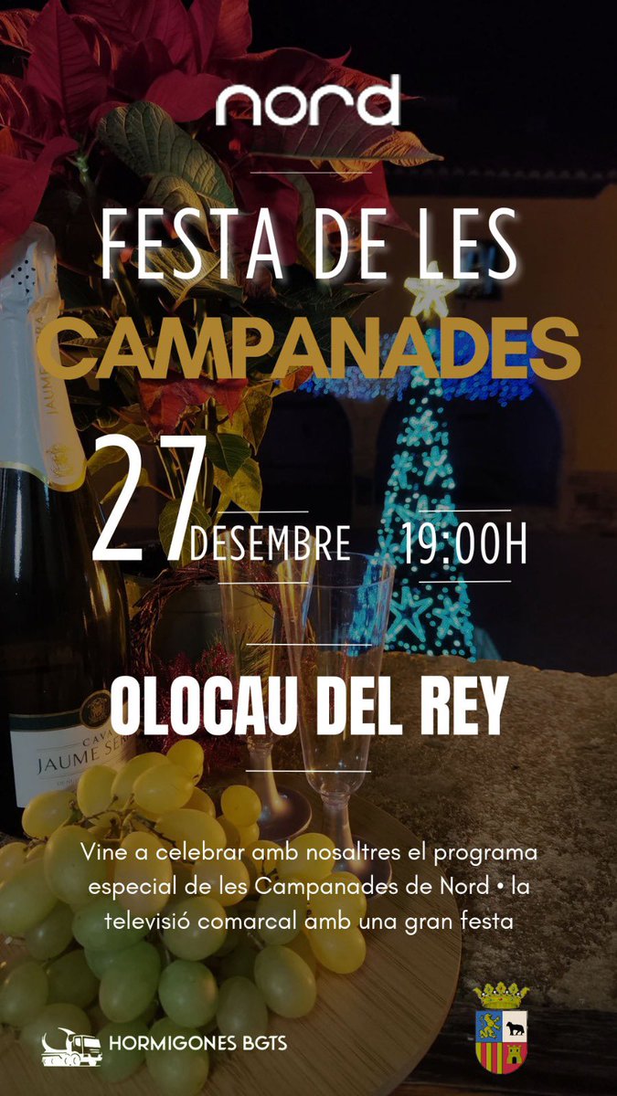 Tens que vindre a la festa de les campanades de nord! A #Olocau entrarem a l’any 2025 uns dies avanç per a que tota la comarca ho puga gaudir el 31 en un programa especial!
🥳 
#OlocaudelRei #ElsPorts #Castelló #ComunitatValenciana 
▸ comunicacionsdelsports.com/mitjans/nord/