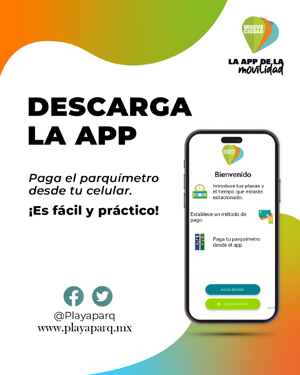 Con "Mueve Ciudad", pagar el estacionamiento es más sencillo. Olvídate de buscar monedas o correr a renovar el ticket. Solo ingresa tus placas correctamente en la app y pagar en solo unos clics. 👉📱¡Descárgala YA!
Android: bit.ly/46kWVAK
iOS: apple.co/46C04vD