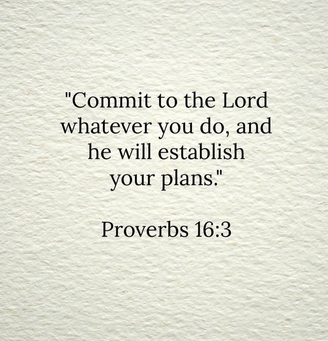 Proverbs 16:3
