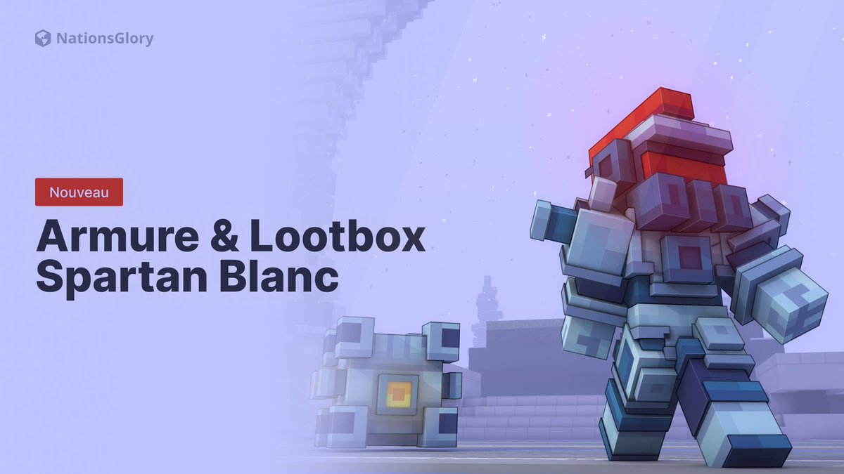 Les lootboxes Spartan Blanc sont là ! 🎉

Obtenez l'armure exclusive Spartan Blanc avec :
Mode Combat, ATH futuriste, Bouclier Régénératif &amp; plus ! 🛡️

Et pour fêter ça, -30% en boutique ! 🔥

Bon jeu &amp; bonnes fêtes ! 🎄🎁

▶️ nationsglory.fr/store