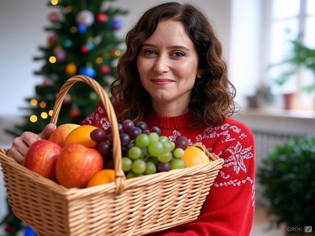 Fan del mensaje de Navidad de <a href="/IdiazAyuso/">Isabel Díaz Ayuso</a> 

“Feliz Navidad, me gusta la fruta y Viva España”