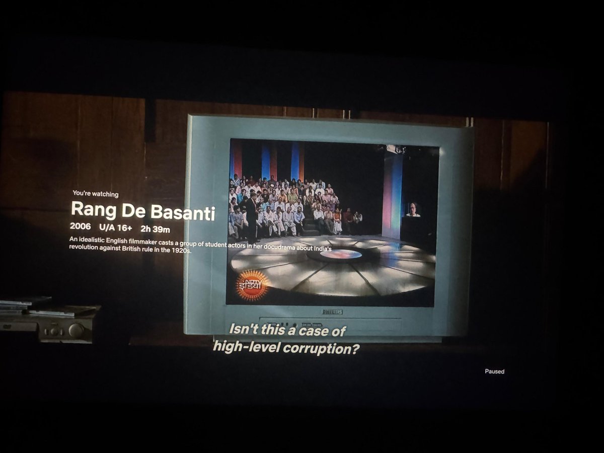 pratikjainipac's tweet photo. I was re-watching Rang De Basanti recently. It left me with so many thoughts. When the movie released in 2006, India ranked 105th on the Press Freedom Index. Fast forward to 2024, and we're at 159. A sharp decline.

A MiG-21 aircraft’s crash is a pivotal point in the movie. The movie used subject matter that was rooted in reality.

Since 1970, over 170 Indian pilots and 40 civilians have died in MiG-21 accidents, earning the plane the grim nickname "flying coffin." More than 50% of the 840 MiG-21s produced between 1966 and 1984 were lost in crashes.

It made me wonder, do filmmakers feel the same level of freedom in 2024? We've become so polarized that a story like this would likely spark huge controversy today. Don’t see a lot of films like this, rooted in real issues, be made these days.

Was Rang De Basanti ahead of its time, or have we regressed as a society?