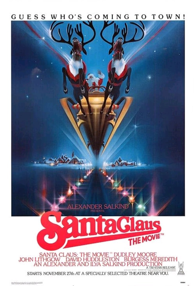 SpicyThaiS's tweet photo. #NowWatching #SantaClausTheMovie one of my top 5 favorite holiday movies 🎄⛄
Written by #DavidNewman and #LeslieNewman
Directed by #JeannotSzwarc
Starring #DudleyMoore #JohnLithgow #DavidHuddleston #BurgessMeredith #JudyCornwell #MelvynHayes #ChristianFitzpatrick #CarrieKeiHeim https://t.co/207lfV9LCr