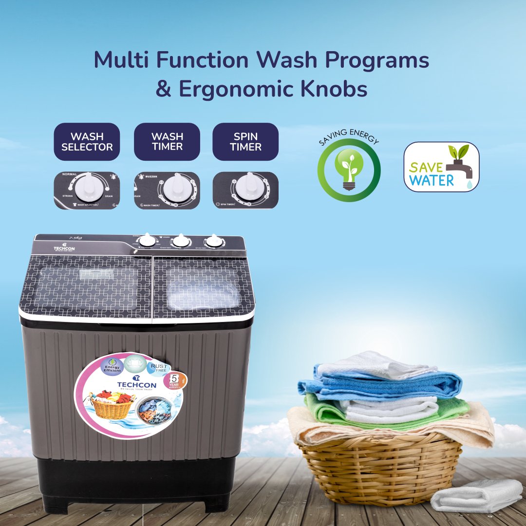 dealofnations's tweet image. 🌟 Upgrade Your Laundry Game! 🌟

🧺 7.5 KG Semi-Automatic Washing Machine – Perfect for small to medium families!

techconworld.com

#LaundryMadeEasy #WashingMachineGoals #TechForHome #SmartLaundry #EnergyEfficient #HomeEssentials #TechLife