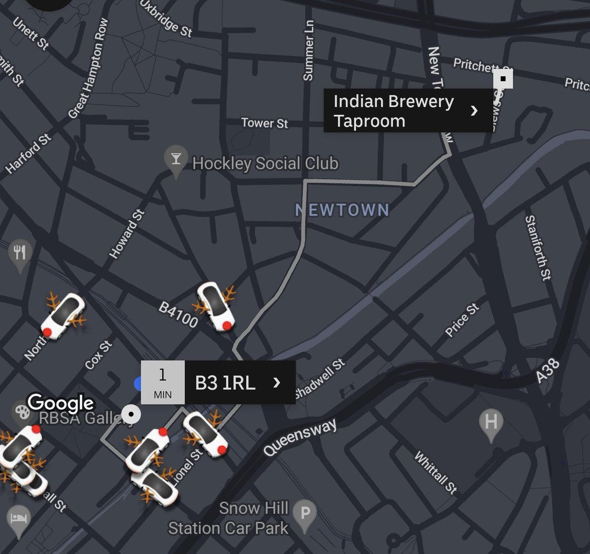 bobsterbrum's tweet photo. That is not where Indian brewery taproom is!!! You dropped me in a random estate!! https://t.co/sNnZIfGJ9x