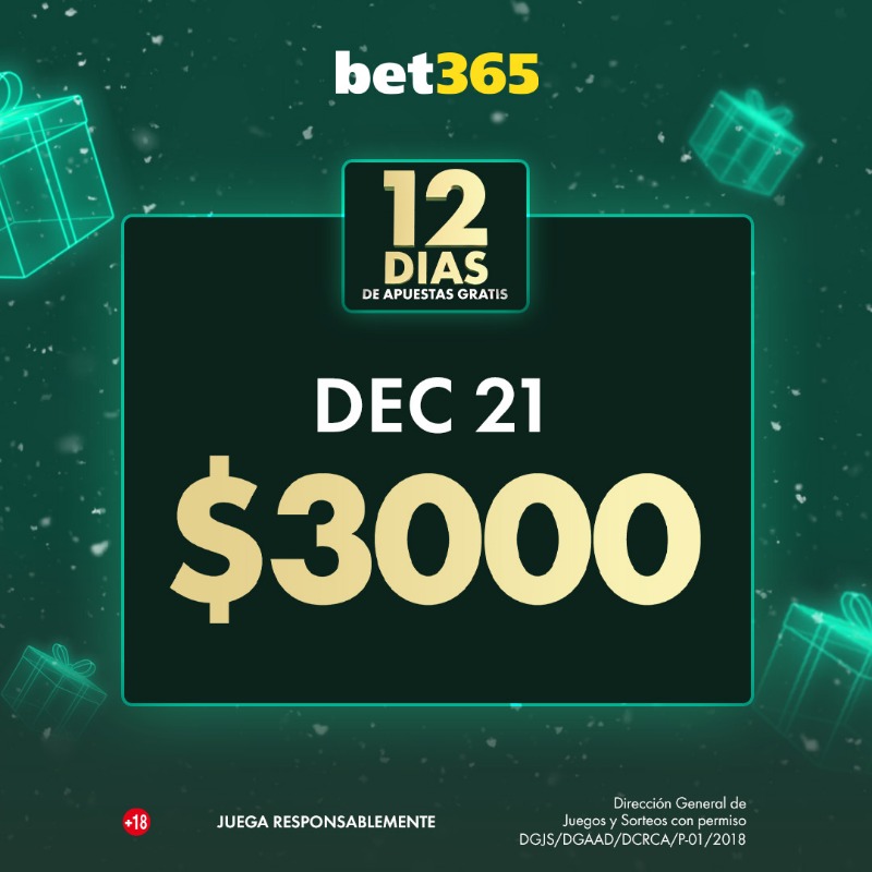 bet365mx's tweet photo. ¡OTRO REGALO! 🎁

¡TODOS los días, desde el 13 hasta el 24 de diciembre, regalaremos créditos de apuesta a nuestros seguidores! 💰

➡️ Sigue
🥊 Elige al ganador de Oleksandr Usyk v Tyson Fury
🔁 Repostea

Información completa sobre los sorteos en los términos y condiciones. 👇