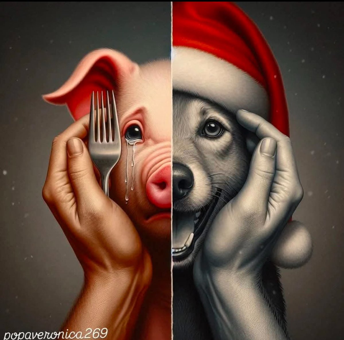 francy_1970's tweet photo. 💔 Non esistono animali da mangiare e animali da amare.

💔 Tutti gli animali hanno il diritto di vivere, liberi dalla sofferenza e dalla paura.

(Segue) 

#friendsnotfood
#natale
#menunatalizio
#menunatale
#vigilianatale
#cenonevigilia
#cenavigilia https://t.co/OJAwam9ls9