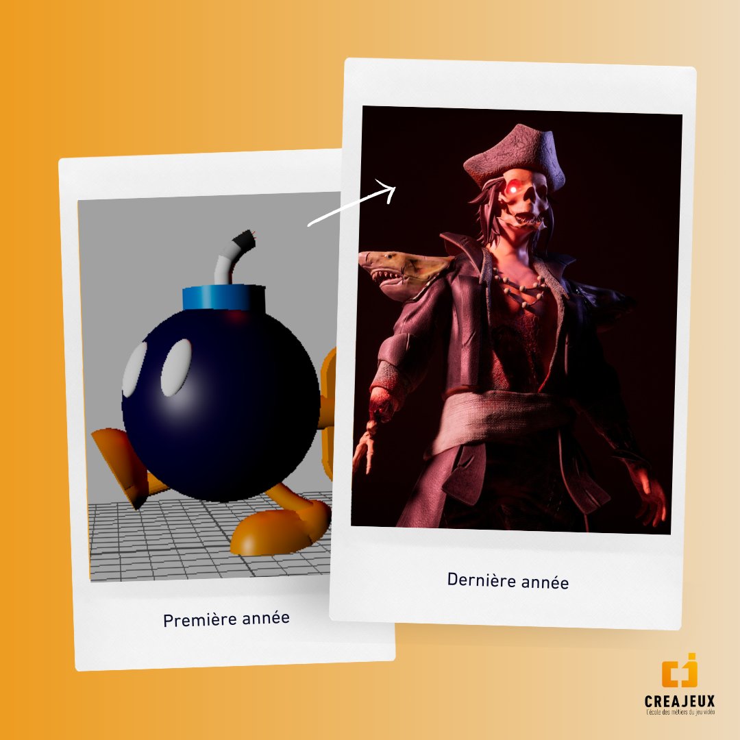 creajeux's tweet photo. ✨ "Chaque grand créateur commence quelque part ! Voici le parcours d’Alex Lerouge, étudiant en infographie à Créajeux, de son travail en première année à ses derniers projets."  

🎮 Et toi, prêt(e) à te lancer dans l’aventure ? https://t.co/kIymixk1Bk