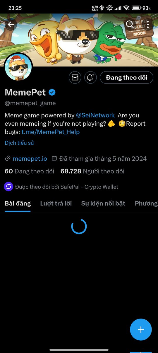 congphambtc's tweet photo. I just joined MemePet on Telegram or Browser! Play now and support your side! @memepet_game and @jambotechnology https://t.co/XZ9zE1IAW4