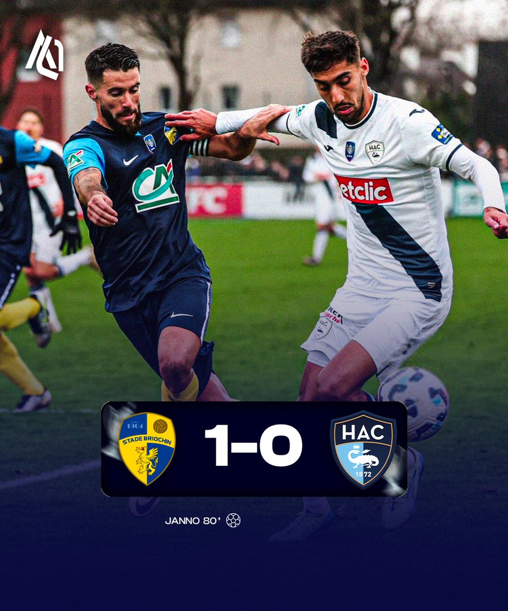 ActuL1_'s tweet photo. 🚨🚨🚨🚨 HISTORIQUE !!! SAINT-BRIEUC (N2) ÉLIMINE LE HAVRE DE LA COUPE DE FRANCE ! 🤯🤯🤯

PREMIER VÉRITABLE EXPLOIT DE CES 32ES. ✨ https://t.co/h6R07XsLQk