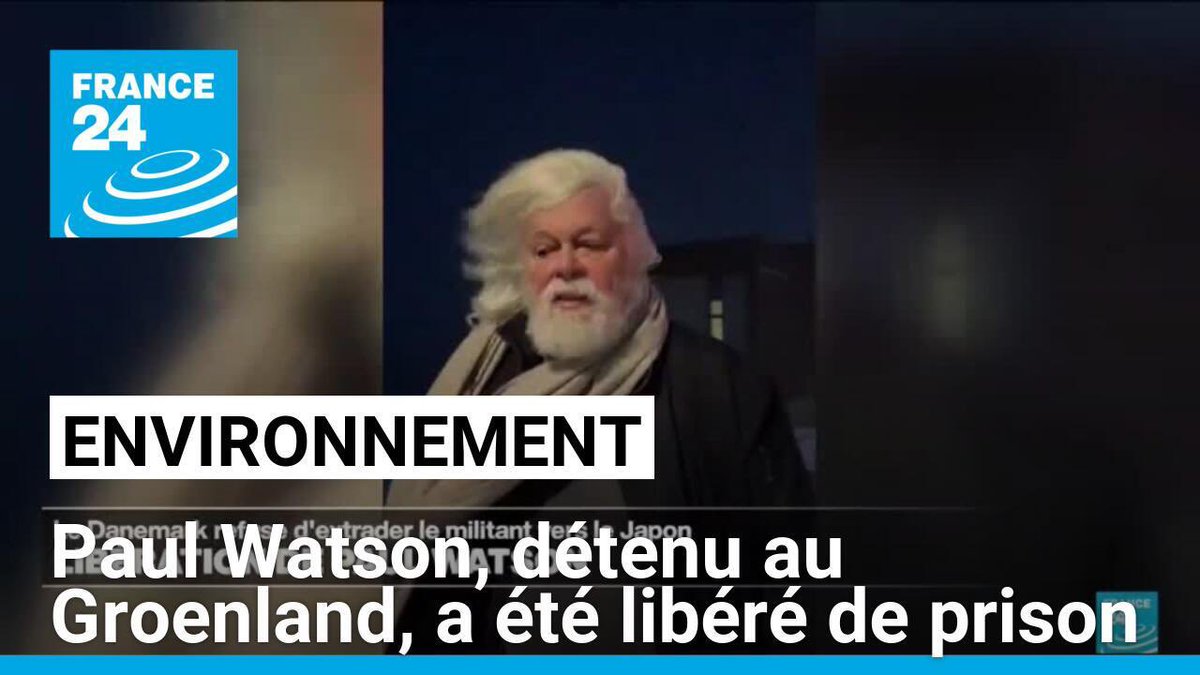 Thomas Legrand-Hedel (@legrandthomas) on Twitter photo 🔴 PAUL WATSON est l’invité exceptionnel de <a href="/FRANCE24/">FRANCE 24</a> : premier plateau TV en direct depuis son arrivée à Paris
> à 18:00 en anglais <a href="/France24_en/">FRANCE 24 English</a> avec <a href="/GavinLeeNews/">Gavin Lee</a>
> à 19:00 en français <a href="/France24_fr/">FRANCE 24 Français</a> avec <a href="/NinaMassonFr/">Nina Masson</a> 🔴 PAUL WATSON est l’invité exceptionnel de <a href="/FRANCE24/">FRANCE 24</a> : premier plateau TV en direct depuis son arrivée à Paris
> à 18:00 en anglais <a href="/France24_en/">FRANCE 24 English</a> avec <a href="/GavinLeeNews/">Gavin Lee</a>
> à 19:00 en français <a href="/France24_fr/">FRANCE 24 Français</a> avec <a href="/NinaMassonFr/">Nina Masson</a>