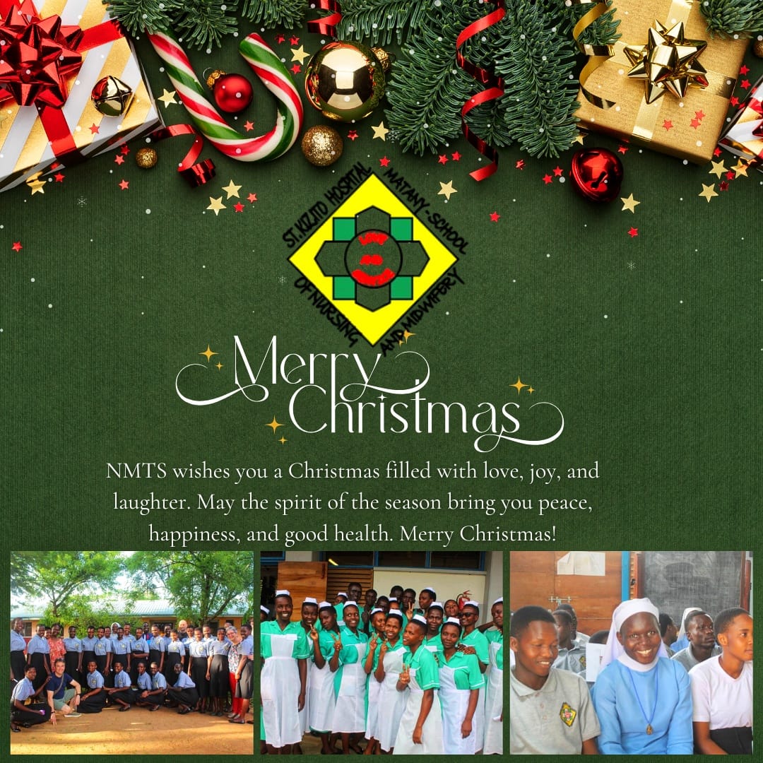 matany_hospital's tweet photo. Nursing and Midwifery Training school sends warm wishes for a Merry Christmas filled with love, joy, and laughter! May this holiday season bring peace, happiness, and good health to everyone. 🎄✨ #matanyhospital https://t.co/yfiONyPCz4